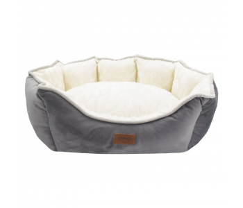 15858 LUXE DAISY меко легло 65x40x20H см сиво